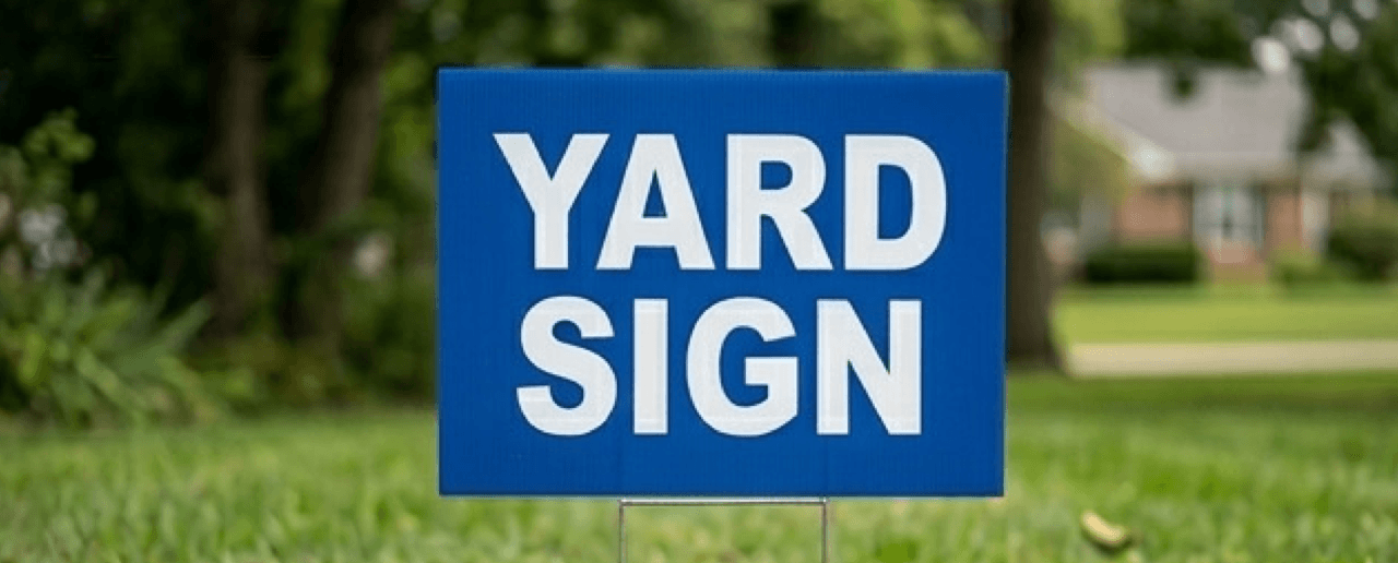 Poly Bag Yard Sign Poly Bag Yard Sign