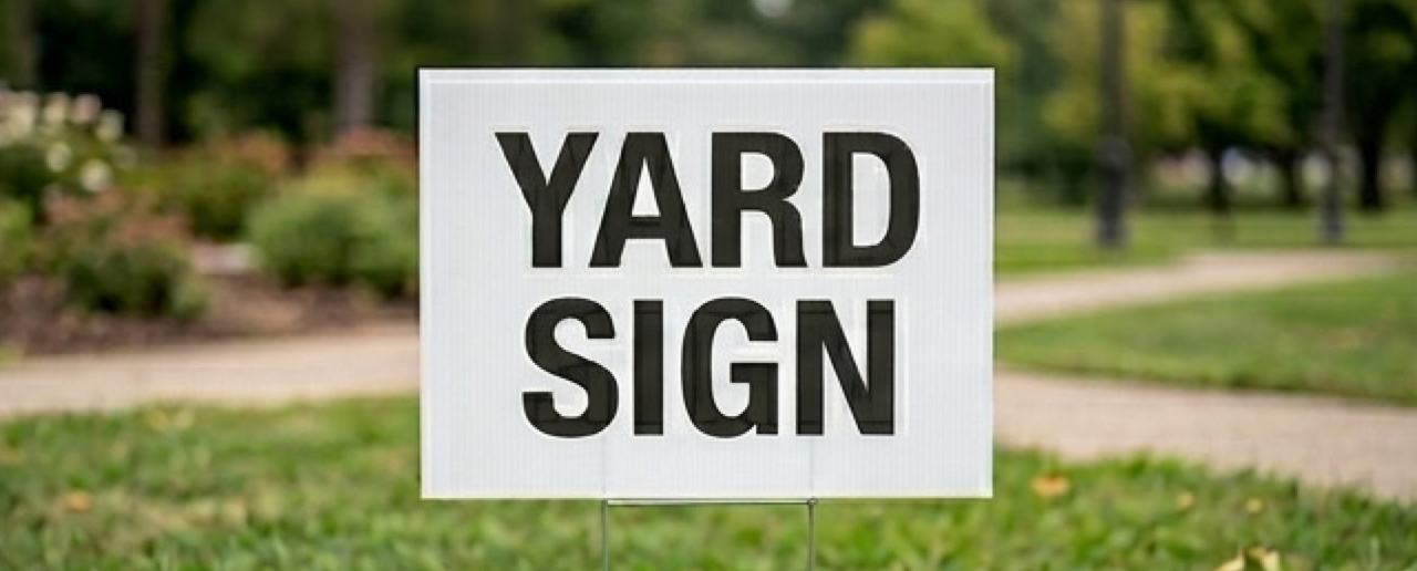 Corrugated Plastic Yard Sign Corrugated Plastic Yard Sign