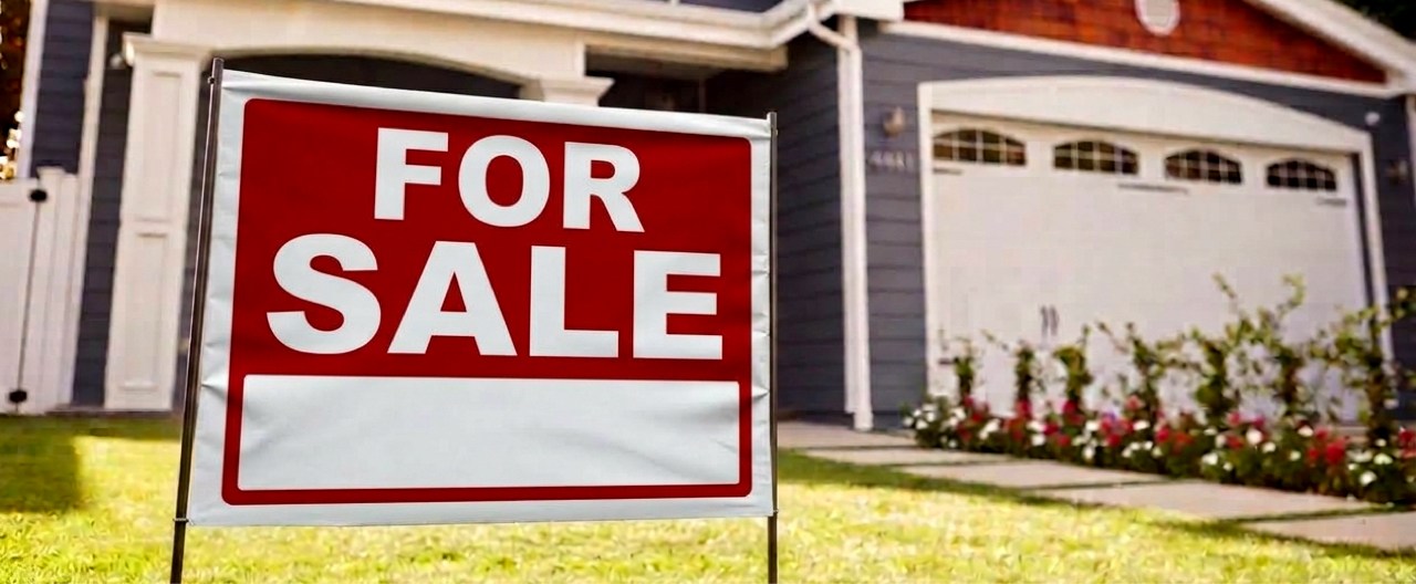 For Sale poly bag yard sign